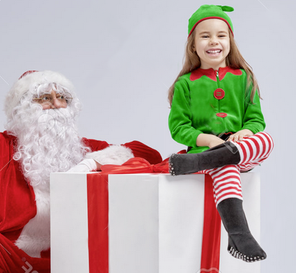 Elf and Santa