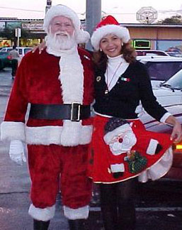 Santa Clause and Elf