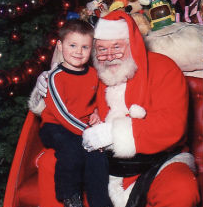 Santa Clause impersonator